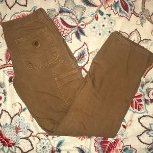 Carhartt flannel lined jeans for men